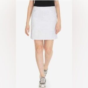 Tribal Classic White Women's Skirt Skorts, Size 12, Skorts